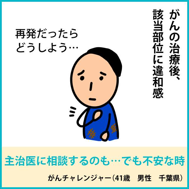 主治医に相談するのも…でも不安な時1